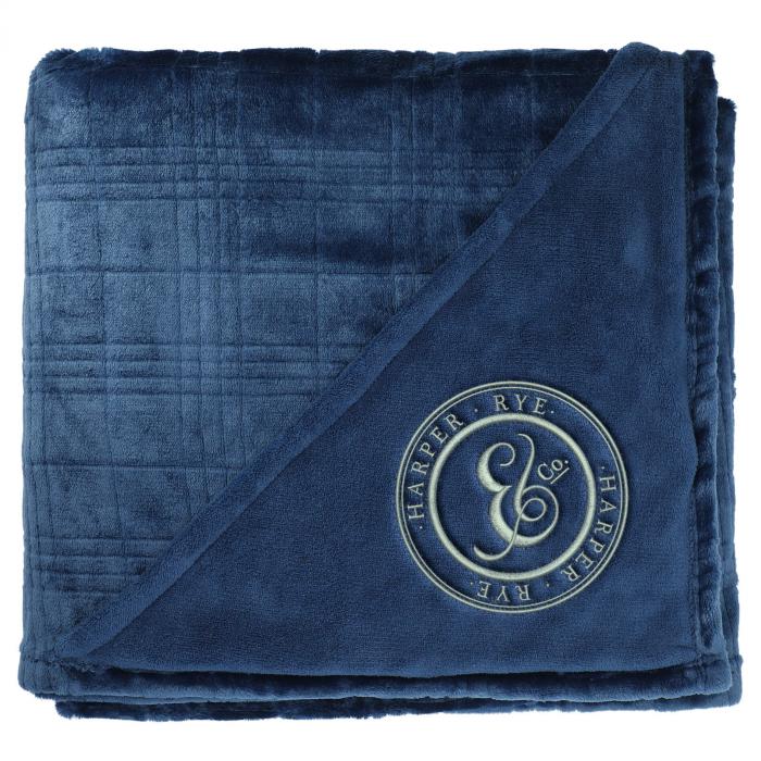 Luxury Comfort Flannel Fleece Blanket - Navy