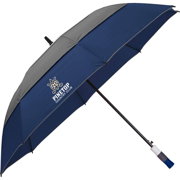 60" Double Vented Golf Umbrella - Navy
