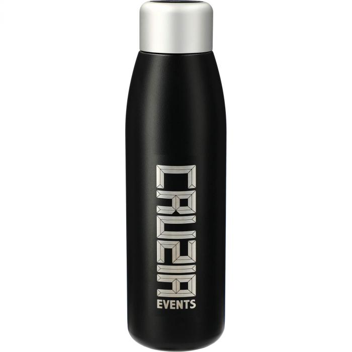 UV Sanitizer Copper Vacuum Bottle 18oz - Black
