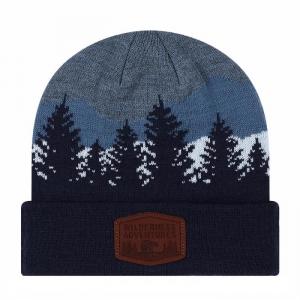 12" Cuffed Forest Scene Beanie