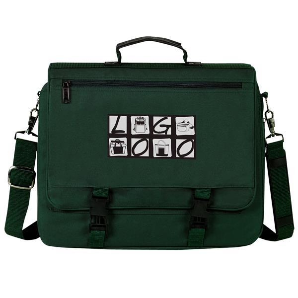 Expandable Briefcase - Hunter Green