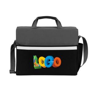 Two-Tone Accent Brief Bag