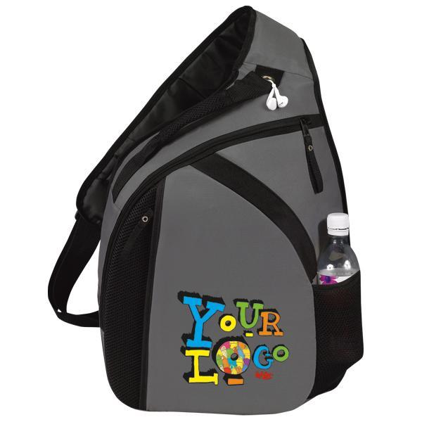 Laptop Mono Strap Backpack - Gray.