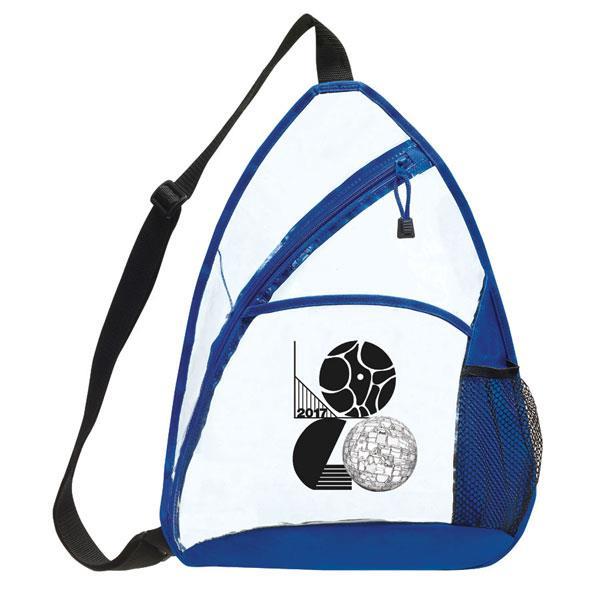 Transparent Sling Backpack - Royal