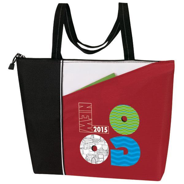 All Purpose Zippered Tote - Red 