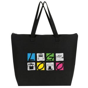 Zippered Color Cotton Tote