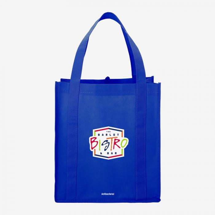 Grocery Tote with Antimicrobial Additive - Royal