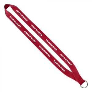 1/2" Polyester Lanyard with Sewn Metal Split-Ring