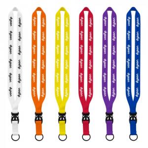 3/4" Polyester Lanyard with Slide Buckle Release & Split-Ring