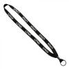 5/8" Polyester Shoelace Lanyard with Metal Crimp & Split-Ring