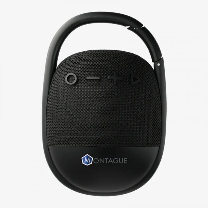 Fabric Clip Waterproof Bluetooth Speaker - Black