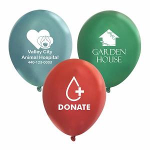 Charity Event Gift Giveaway 100 Promotional Custom Printed Latex 12" Balloons 