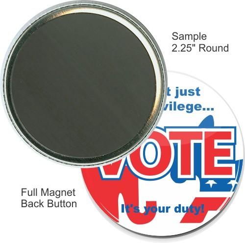 Round Magnet Button - 2.25 Inch