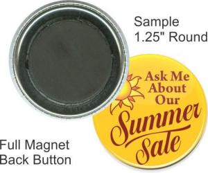 Round Magnet Button - 1.25 Inch