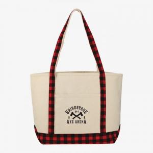 Buffalo Plaid 18oz Cotton Boat Tote