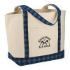 Buffalo Plaid 18oz Cotton Boat Tote