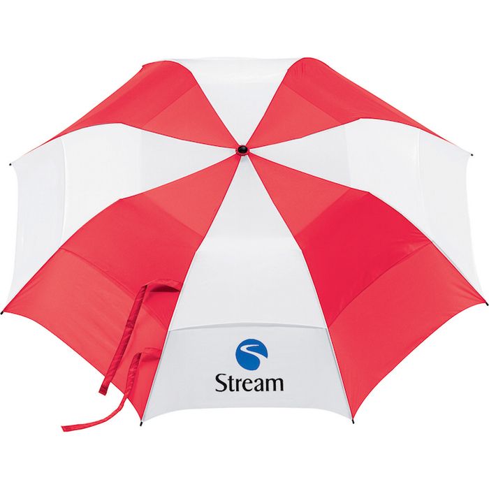 58" Golf Vented Umbrellas - Red White