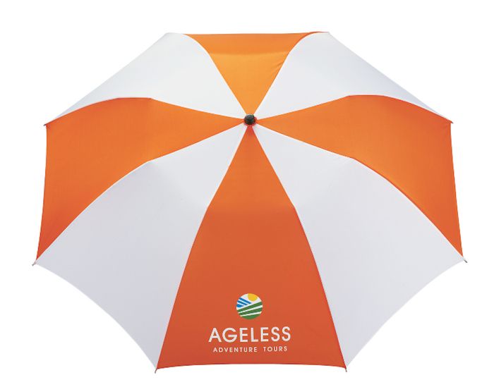 42" Auto Open Umbrellas - Orange White