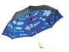 46" Blue Skies Auto Folding Umbrellas