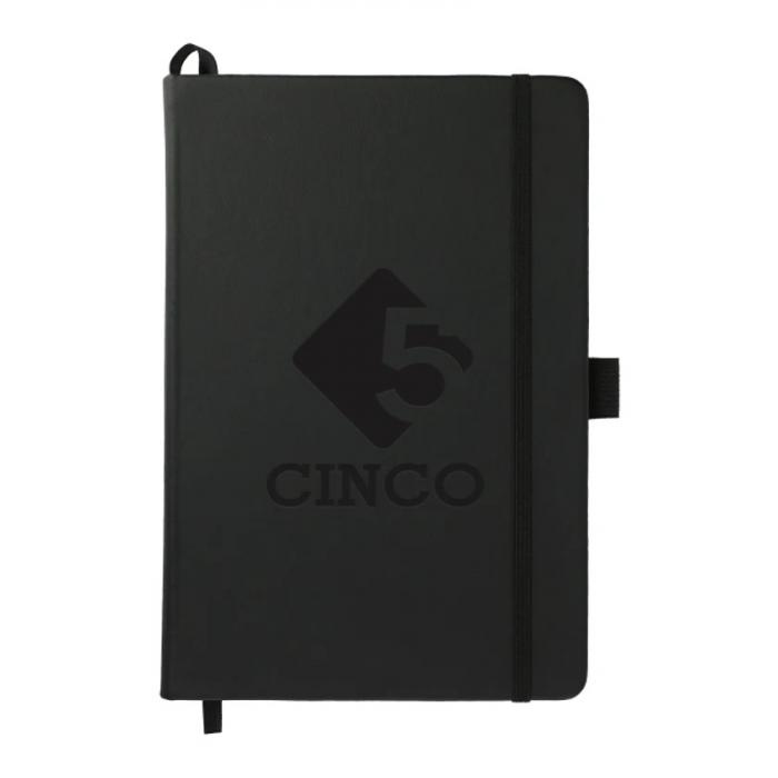 5.5" x 8.5" Cactus Leather Bound JournalBook - Black
