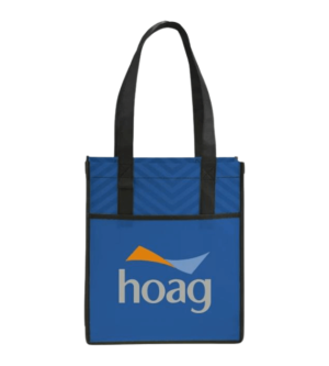 Printed Chevron Non-Woven Shopper Tote