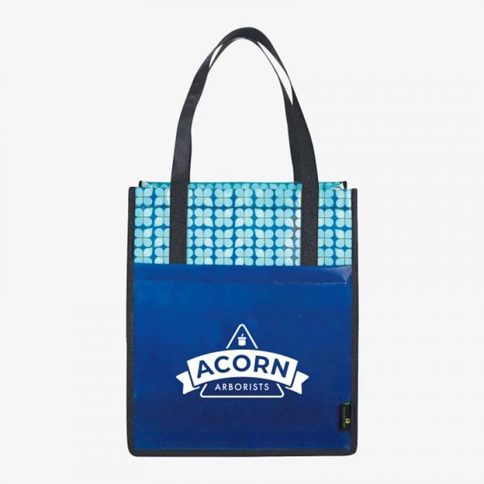 Big Grocery Laminated Non-Woven Tote - Royal