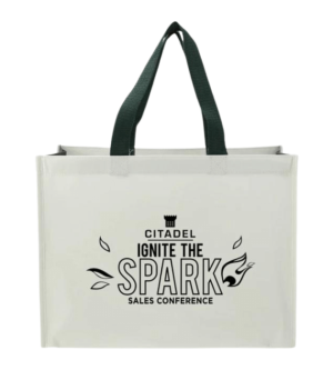 RPET Laminated Matte Non-Woven Shopper Tote