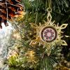 Gold Snowflake Holiday Ornament