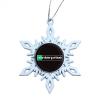 White Snowflake Holiday Ornament