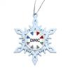 White Snowflake Holiday Ornament