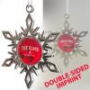 Gold Snowflake Holiday Ornament (2-sided)