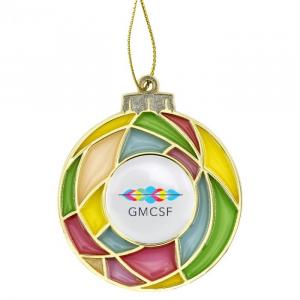 Stained Glass Bulb Holiday Ornament 1