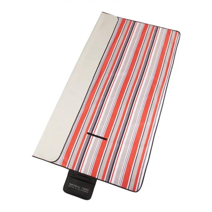 Oversized Striped Picnic and Beach Blanket - Red 