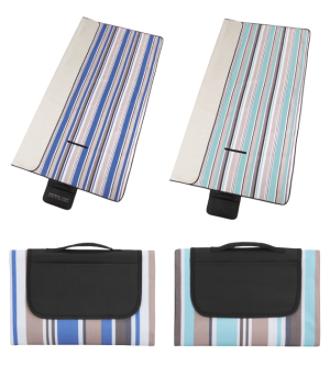 Oversized Striped Picnic and Beach Blanket