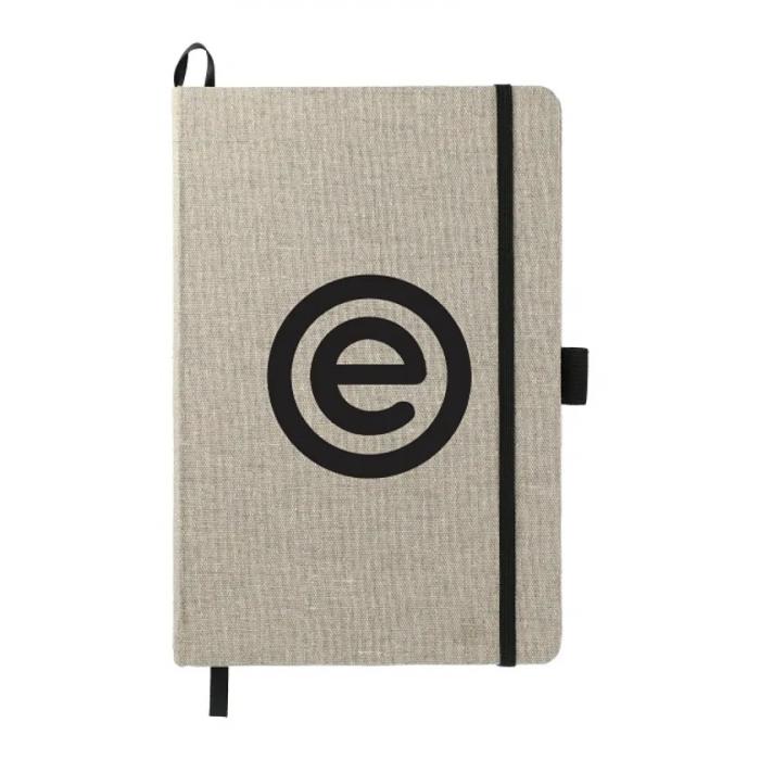 5.5" x 8.5" Recycled Cotton Bound JournalBook - Natural