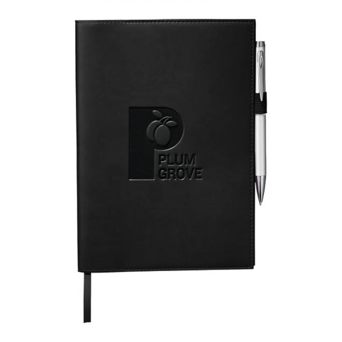 6" x 8.5" Pedova Refillable JournalBook - Black