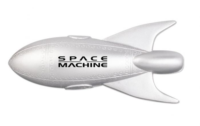 Rocket Shaped Stress Reliever - Silver