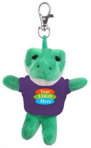 Plush Alligator Keychain