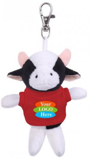 Plush Cow Keychain w/ T-Shirt