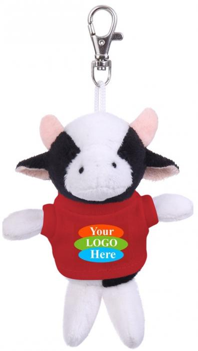 Plush Cow Keychain