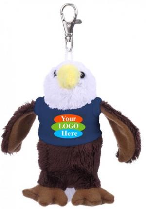 Plush Eagle Key Tag