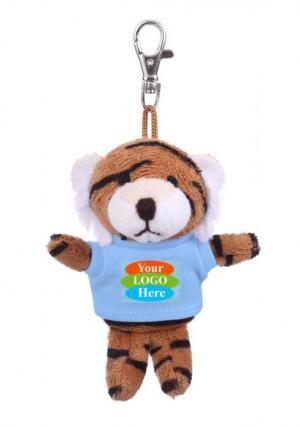 Plush Tiger Keychain w/ T-Shirt