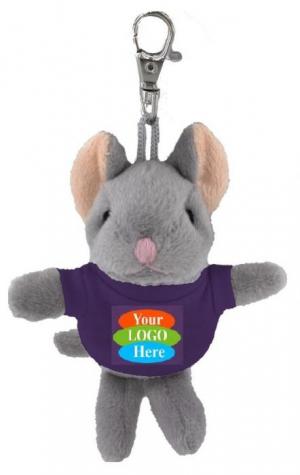 Plush Mouse Keychain w/ T-Shirt