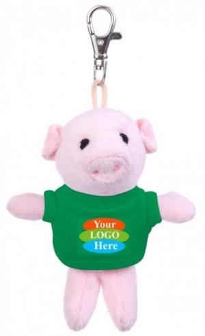 Plush Pig Keytag