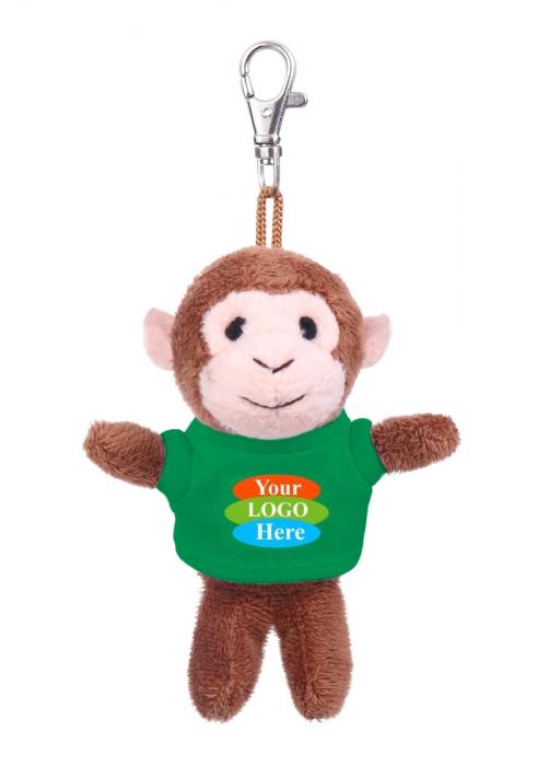 Plush Monkey Keychain
