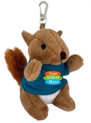 Plush Squirrel Keychain