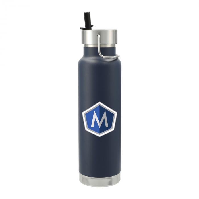 Thor Copper Vacuum Insulated Bottle 25oz Straw Lid - Navy