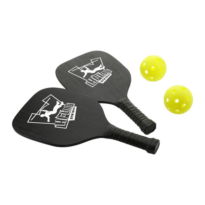 Pickleball Paddle and Ball Set - Black