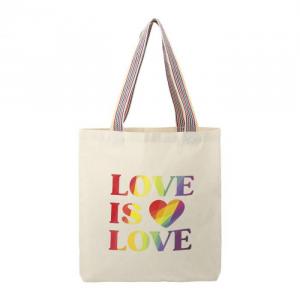 Rainbow Recycled 6oz Cotton Convention Tote