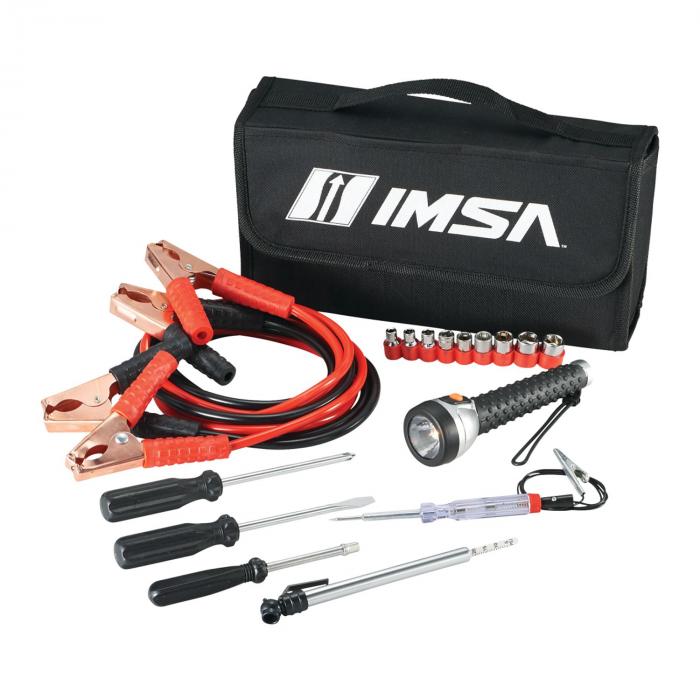 Highway Jumper Cable and Tools Set - Black